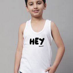 Friskers Boys Typography Printed Sleeveless Pure Cotton Gym Vest-image-93