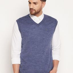 Duke Men Blue Sweater Vest-image-21