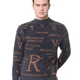 Zacharias Typography Printed Wool Pullover Sweater-image-11