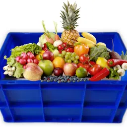 singhal Plastic Multipurpose Rectangular Storage Crates 500 x 325 x 250 MM Heavy Duty Crate Storage Basket image 5