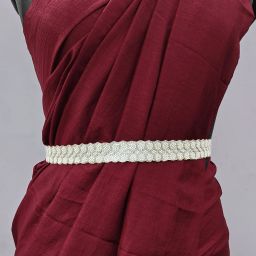 Women Casual Beige Fabric Belt-image-18