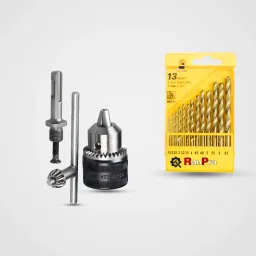 PREMIUM 13PCS DRILL BIT SET WITH 13MM DRILL CHCUK AND SDS | DRILL BIT SET-image-3