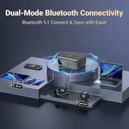 XElectron iProjector 1 Plus (18000 lm / 2 Speaker) with Dolby Sound, Auto Keystone, Netflix Support, 4K HDR Smart Android Projector image 2