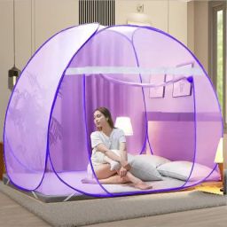 Cotton Adults Washable DOUBLE BED & KING SIZE BED PREMIUM QUALITY FOLDABLE TENT Mosquito Net-17