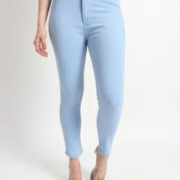 tyffyn Women Slim High Rise Light Blue Jeans-picture-26
