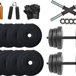 20 kg PVC 20 Kg weight with rods and accessories Home Gym Combo-image-73
