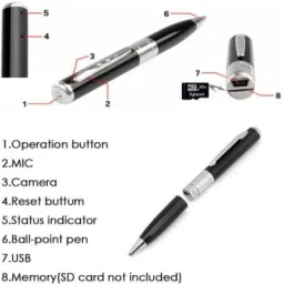 PERAMISYM Spy Pen 32GB Supportable Mini Hidden Camera with Photo & Audio/Video Recorder Spy Camera-picture-12