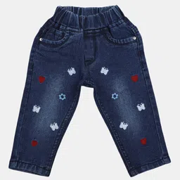 V-Mart Kids Classic Fit Embroidered Light Fade Jeans-image-61