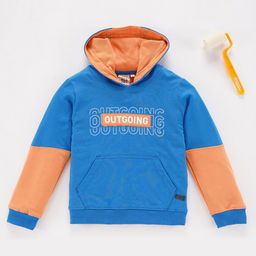 Ed-a-Mamma Boys Colourblocked Hooded Cotton Sweatshirt-image-92