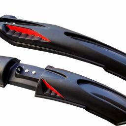 Front & Rear Mudguard Dual Tone and Iron Clamp Full Length Front & Rear Fender-image-49