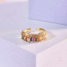 SALTY Gemstones Studded Adjustable Finger Ring-image-76