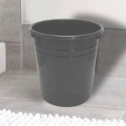 Kuber Industries Grey Set Of 3 Grey Portable Dustbins 5 L Each-41