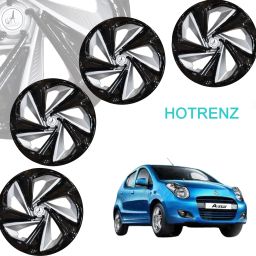 CAR WHEEL CAP/ WHEEL COVER TWIST "SILVER_BLACK" 13 INCH Wheel Cover For Maruti A-Star, Esteem, Eeco, S-Presso Lxi, i10, Alto K10, Spark, Accent, Indica, Zen Estilo-image-69