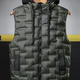 StyleCast x Revolte Hooded Gilet Casual Jacket-17