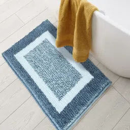 Grey Abstract Microfibre 24x16 Inches Super Soft Bath Mat by ROSEATE-picture-39