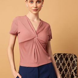 MINT STREET V-Neck Twisted Top-image-89