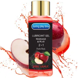 During Play Time Ripe Apple Flavour Lubricant Water Based Gel For Men & Women Lubricant-image-83