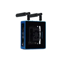 Jetson SUB Mini PC-Blue with Jetson Xavier NX module, Aluminium case with cooling fan, 128GB SSD, WiFi, Antennas and pre-installed JetPack System image 2