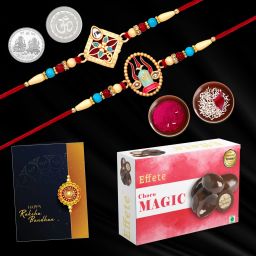 Rakhi gift for brother with Choco Beats(32-GM) | Rakhi set |Y22K2_519+520_CM32 Assorted Gift Box-image-50