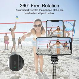brainle 360° Rotation Phone Selfie Stick Gimbal Stabilizer, Mobile Stand for Video Single Gimbal for Mobile, Camera image 4
