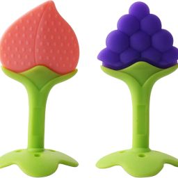 Fruit Shaped Silicone Baby Teether Toy | Teething Relief | BPA Free (Multicolor) Teether-15