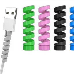 MECKWELL 4 pcs Charger Cable Saver, Silicone Flexible Cord Protector, Cable Mouse Cable Protector-image-23