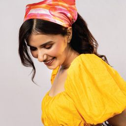 HAIR DRAMA COMPANY Abstract Printed Head Scarf-6