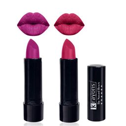 krayons The Natural Beauty Set Of 2 Matte Lipsticks - French Rose 158 & Angel Pink 171-46