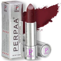 PERPAA Set of 2 Push Button Matte Lipstick 3.5g each- Matte Maroon 156 & Bridal Maroon 304-11