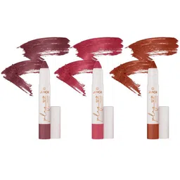 JUICE Set Of 3 Play Up Transfer Proof Long Lasting Lip Crayon- 9g Each - M03- M05- M06-10