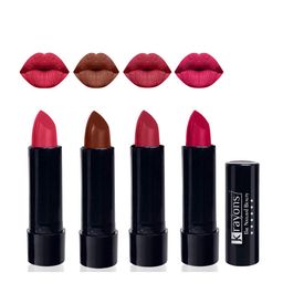 krayons Set Of 4 Cute Pop Waterproof & Moisturizing Matte Lipstick - 3.5 g Each-12