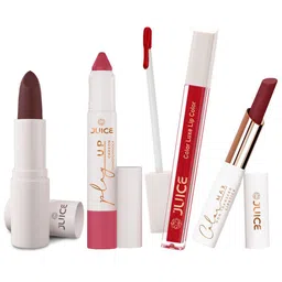 JUICE Set Of 4 Play Up Color Luxe Color Max Lipstick- 11.8 g - M06- MCR06 -M06- M06-36
