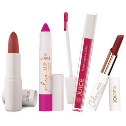 JUICE Set Of 4 Play Up Color Luxe Color Max Lipstick- 11.8 g - M19- MCR07 -M05- M06-52