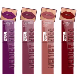 Ramp Walk Velvet Kiss Set Of 4 Matte Liquid Lipstick- 3.5ml Each- Shade - 3 - 4 - 5 - 9-image-66