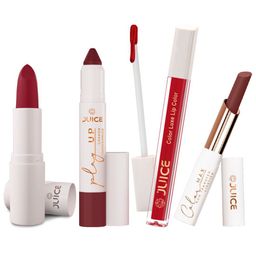 JUICE Set Of 4 Play Up Color Luxe Color Max Lipstick- 11.8 g - M01- MCR12 -M06- M24-15