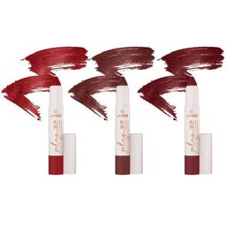 JUICE Set Of 3 Play Up Transfer Proof Long Lasting Lip Crayon- 9g Each - Shade- 09- 12- 04-16