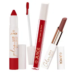 JUICE Set Of 3 Color Luxe Color Max & Play Up Lipsticks - 7.8 g - 11 - 07 - 23-6