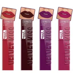 Ramp Walk Velvet Kiss Set Of 4 Matte Liquid Lipstick- 3.5ml Each- Shade- 1- 2-3- 8-image-65