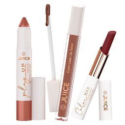 JUICE Set Of 3 Color Luxe Color Max Play Up Lipstick -7.8 g - Shade- 01 -11- 09-15