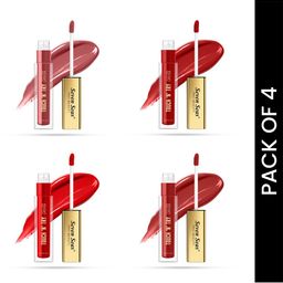 Seven Seas Touch N Try Set Of 4 Matte Velvet Lipstick - 4 ml Each - 11 - 12 - 13-15-4