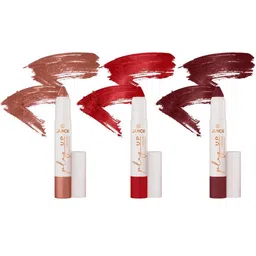 JUICE Set Of 3 Play Up Transfer Proof Lip Crayon Lipstick - 9 g Each - MCR01 MCR11 MCR12-12