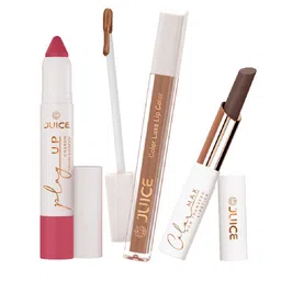 JUICE Set Of 3 Play Up Color Luxe Color Max Lipstick - 7.8 g - LC02-M06 LT04-M18 LS05-M18-32