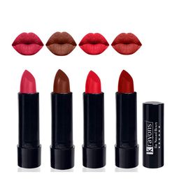 krayons Set Of 4 Cute Pop Waterproof & Moisturizing Matte Lipstick - 3.5 g Each-49