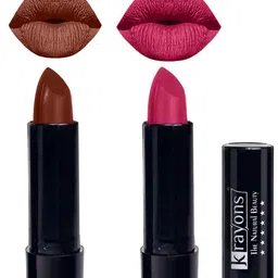 krayons The Natural Beauty Set Of 2 Matte Lipsticks - Chocolate Mocha 167 & Angel Pink 171-52