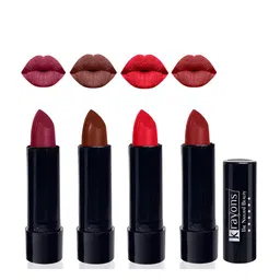 krayons Set Of 4 Cute Pop Waterproof & Moisturizing Matte Lipstick - 3.5 g Each-57