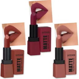 PERPAA Sensational Matte Intense Velvet Touche Set Of 3 Lipsticks - 3.5gm Each-16