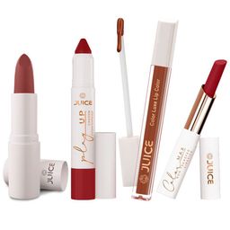 JUICE Set Of 4 Play Up Color Luxe Color Max Long Lasting Lipstick-11.8g-M2-MCR09-M02- M21-18