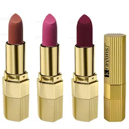 krayons Desire Matte Set Of 3 Moisturizing & Long-Lasting  Matte Lipstick - 3.5 g Each-10