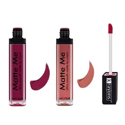 krayons Set of 2 Matte Me Ultra Smooth Matte Cream Lipstick 5 ml Each- Wow Pink & Nude Embrace-0