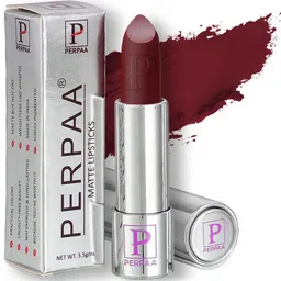 PERPAA Set of 2 Push Button Matte Lipstick 3.5g each- Matte Maroon 156 & Innocent Nude 306-49